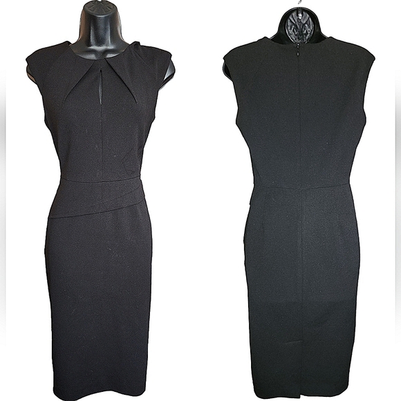 Calvin Klein Dresses & Skirts - ☆Calvin Klein Black Keyhole Midi Split Hem Dress☆